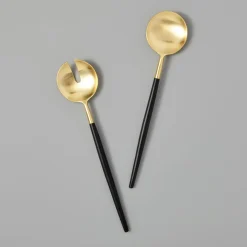 Black & Gold Serving Set