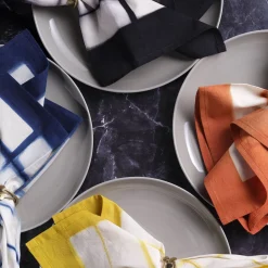 Blue Indigo Cotton Dinner Napkins - Set of 4