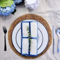 Blue Indigo Cotton Dinner Napkins - Set of 4