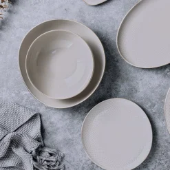 Camille Bone China Dinnerware Set - French Gray