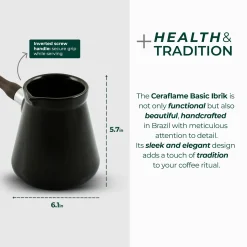 Ceraflame Ibrik — Handcrafted Ceramic Coffee Pot