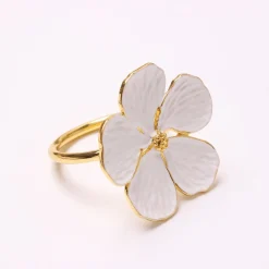 Chelsea Flower Napkin Ring - Set of 4