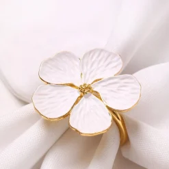 Chelsea Flower Napkin Ring - Set of 4