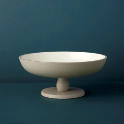 Enamel 10" Footed Bowl
