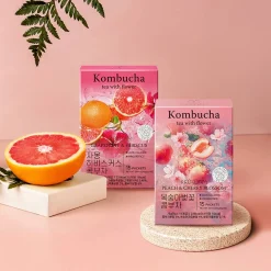Flower Kombucha Powder: Peach & Cherry Blossom