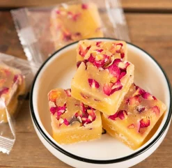 Gourmet Honey Sugar Cubes with flowers and fruit