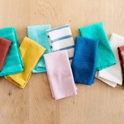 Handwoven Cotton Napkin Set — Turqoise (Set of 4)