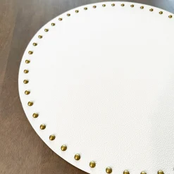 Harvey Studded Leather Placemats - Set of 4