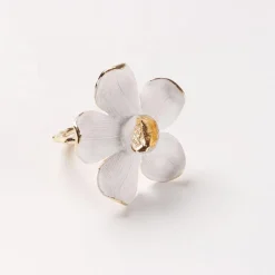 Isla Flower Napkin Ring - Set of 4