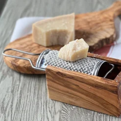 Italian Olivewood Box Cheese Grater