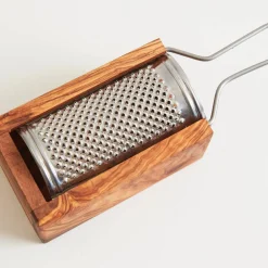Italian Olivewood Box Cheese Grater