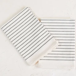 Ivory Cotton Tea Towels - Set of 2