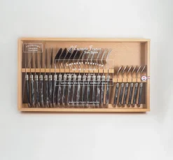 Laguiole 24 Piece Flatware Set - Black Marble