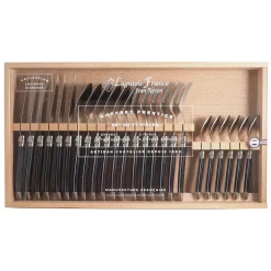 Laguiole 24 Piece Flatware Set - Black