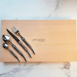 Laguiole 24 Piece Flatware Set, Platine Stainless Steel