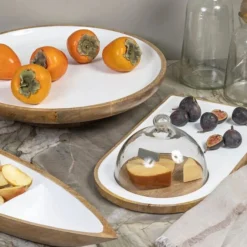 Madras Classic Footed Platter