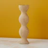 Mango Wood Pillar Candle Holder, Large