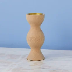 Mango Wood Pillar Candle Holder, Small