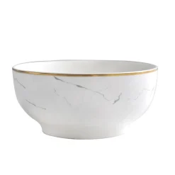 Marble and Gold Rim Bowl
