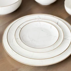 Marble Bone China Charger Plate – 12 Inch