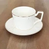 Marble Coffee Cups and Saucers - Set of 4