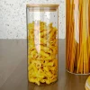 Medium Bamboo and Glass Storage Canister