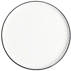 Milo Black Rim 8” Plates - Set of 4