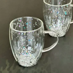 Moon and Star Double Wall Coffee Mugs