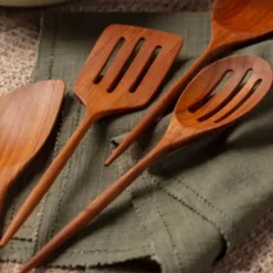 Padma Teak Mini Kitchen Utensils, Set of 4