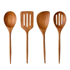 Padma Teak Mini Kitchen Utensils, Set of 4