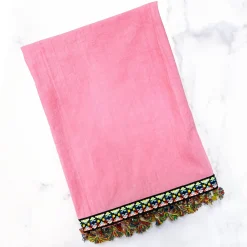 Pink Boho Tea Towel