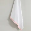 Pink Fringe Tea Towel