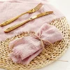 Pink Gauze Napkins - Set of 4