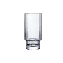 Ribbed Drinking Glass
