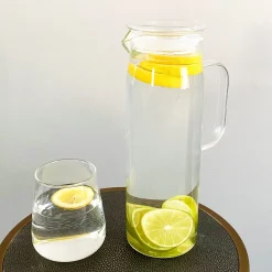 Safi Glass Pitcher with Clear Lid