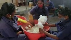 Shibori Hand Dyed Napkins - Set of 4