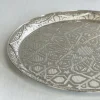 Silver Geometric Serving Tray