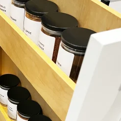 Spice Jars with Black Bamboo Lids