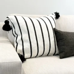 Striped Hand-Woven Moroccan Pillow