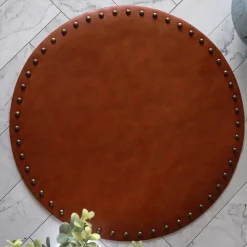 Studded Leather Placemats - Set of 4
