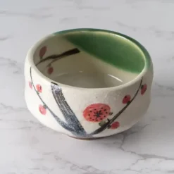 Ume Plum Blossoms Mini Matcha Bowl – 8 oz